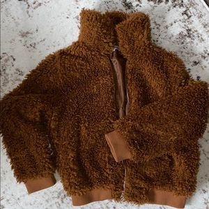 Brown Sherpa jacket
